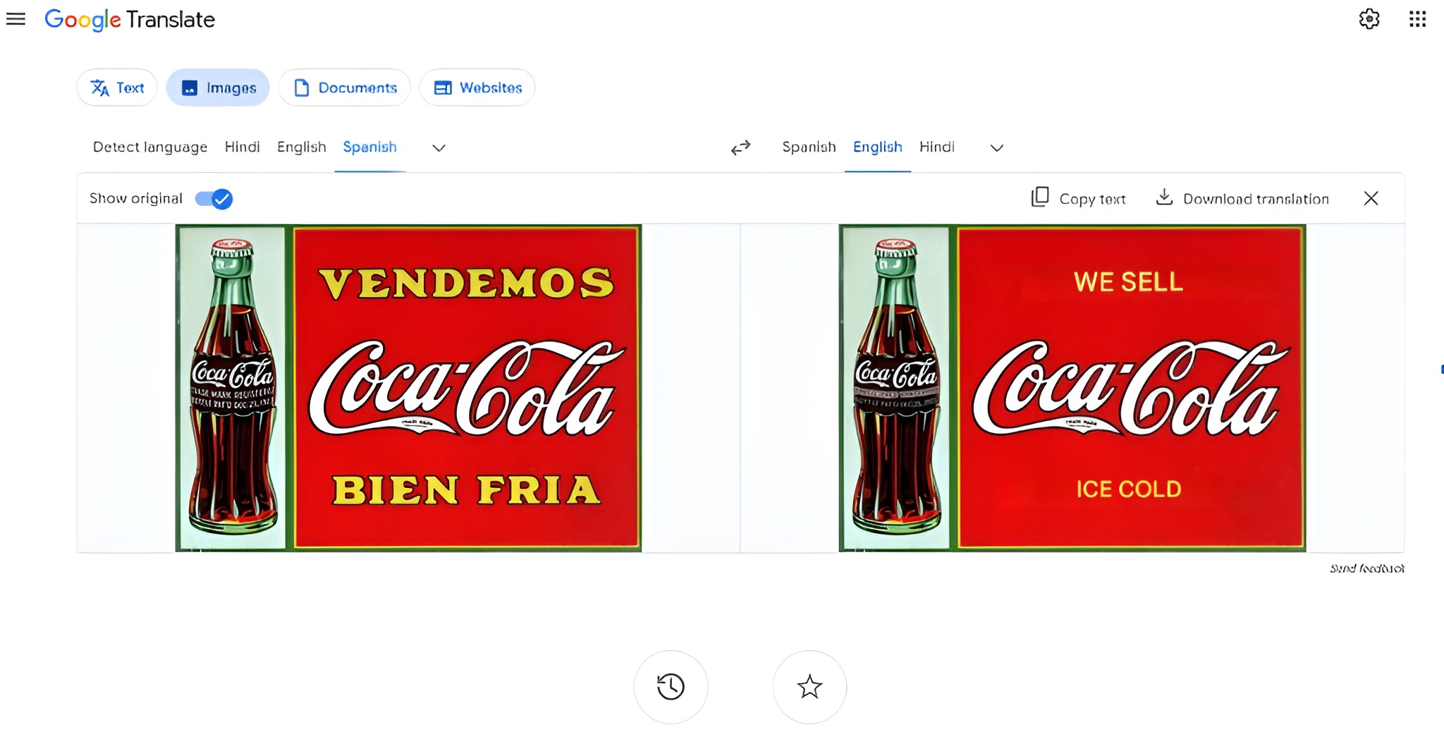 translate image by google
